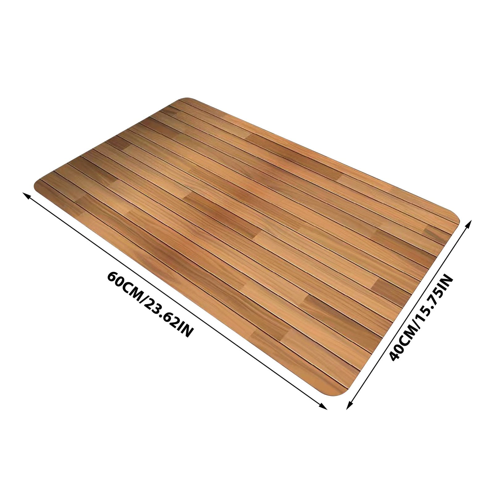 WNFJR Bath Mat, Large - Non-Slip - Floor Mat for Bathroom, Spa, Sauna, Kitchen, Indoor & Outdoor Spaces, Shower Mat for Bathroom Decor