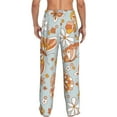 thumbnail image 3 of Balery Men'S Retro Floral Butterfly Pants,Sleepwear Pants,Pajama Pants,Pj Bottoms Drawstring And Pockets-Xx-Large, 3 of 9