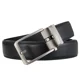 thumbnail image 2 of Cinturones de clic para hombre, marca de lujo, diseñador, moda, hebilla automática, pantalones vaqueros de cuero genuino para hombre, correa masculina de cintura de alta calidad, 2 of 4