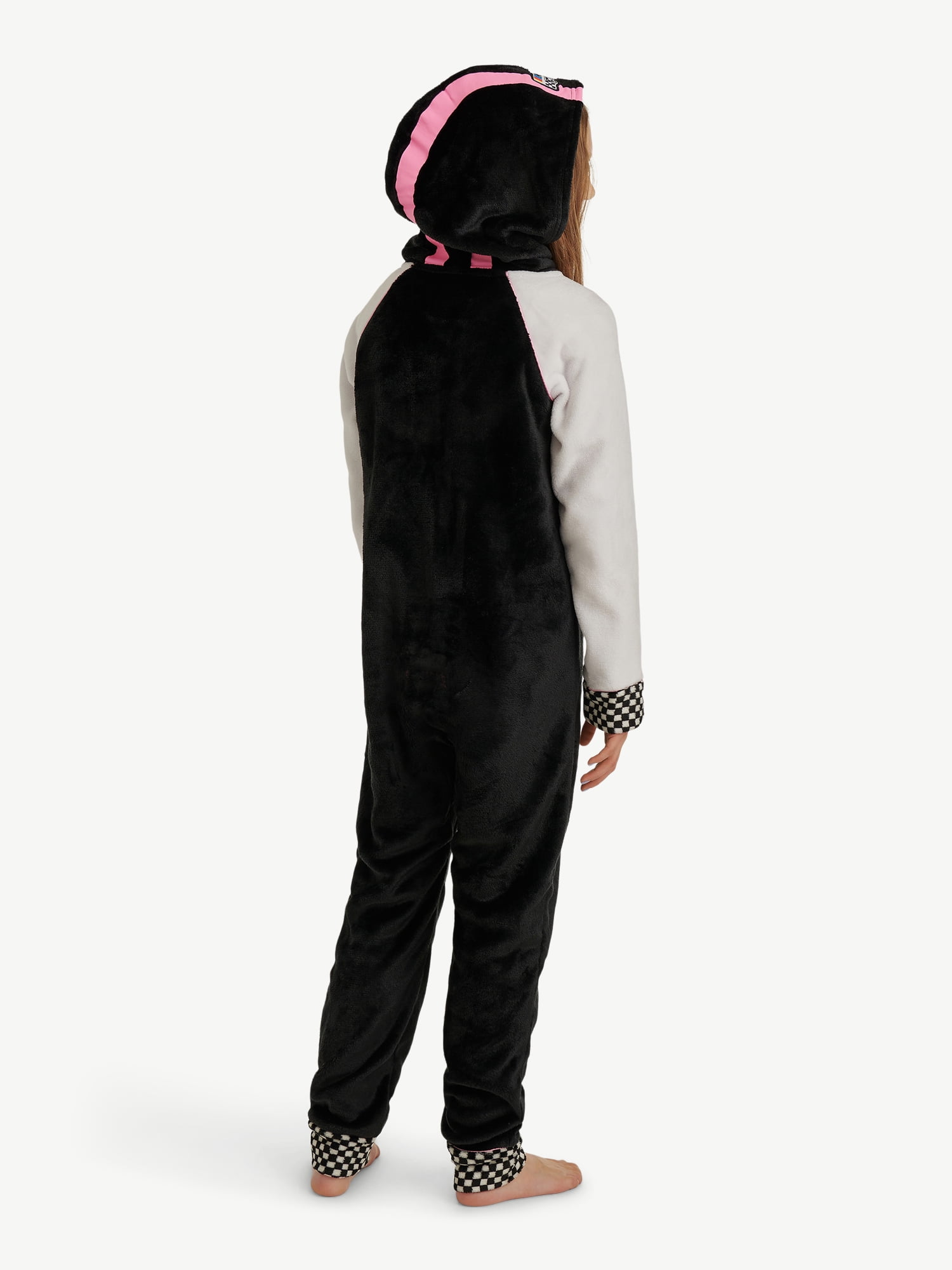 Justice Girls x Nascar Hooded Jumpsuit Pajamas with Long Sleeves, Sizes 5-18