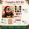thumbnail image 5 of 20 x 20 cm Christmas Indoor DIY Decor Kit, ABS Holiday Ornament Craft Set for Shelf, Mantel & Room Display, Seasonal Gift for Pearl Art & Craft Lovers, 5 of 9