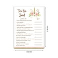 thumbnail image 3 of UNICORN Baby Shower — FIND THE GUEST Girl Baby Shower Game — Pack of 25 — Icebreaker Couples Shower Party Games, Pink Gold Magical Theme, Guess Who Came to the party Game Birthday Activity G640-FTG, 3 of 4