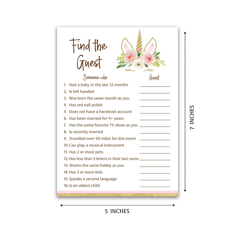 unicorn-baby-shower-find-the-guest-girl-baby-shower-game-pack-of-25-icebreaker-couples-shower-party-games-pink-gold-magical-theme-guess-who-came-to-the-party-game