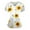 AE06-White, variant on ADSSDQ Scrub Top for Women, Plus Size V-Neck Scrubs, Relaxed Fitted Soft Women's Scrub Tops Sunflower Print Nursing Uniform with Pockets Saffron 4XL