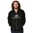 thumbnail image 4 of American Pride Patriotic July 4th Hoodie Sweatshirt Women Men Brisco Brands S, 4 of 6