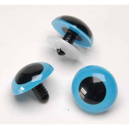 - Animal Eyes with Plastic Washers - Blue - 18mm - 50 pieces