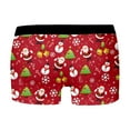 thumbnail image 6 of Mens Christmas Underwear Funny Novelty 3D Print Xmas Underwear Sofy Comfy Cartoon Printed Underpants Men's Fashion, B06 Red, Size L, 6 of 6