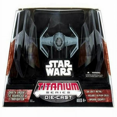 Star Wars Titanium Die-Cast TIE Advanced x1 Starfighter Collectible Vehicle