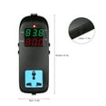 thumbnail image 3 of Amdohai LED Digital Display Temperature Controller Thermostat with Temperature Sensor for Automatic Heating Cooling Control AC90V~250V, 3 of 8