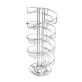 thumbnail image 1 of Soporte de huevo de encimera de soporte de huevo de metal, 360  degree giratorio, rejilla de exhibición de almacenamiento de organizador decorativo para la, 1 of 9