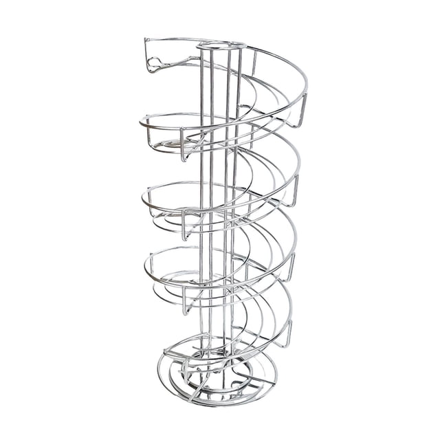Soporte de huevo de encimera de soporte de huevo de metal, 360 degree giratorio, rejilla de exhibición de almacenamiento de organizador decorativo para la