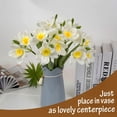 thumbnail image 4 of 2pcs Artificial Daffodil Bundles,16 Inch Faux Daffodil Stems with 18pcs Latex Fake Flowers,Premium Artificial Flowers for Home Decor Centerpiece DIY Wedding Bouquet Supply,Yellow, 4 of 5