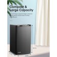 thumbnail image 5 of 3.2 Cu. ft Refrigerator for Home, Fridge with Freezer for Bedroom, 31"D x 18"W x 19"H, Black, 5 of 8
