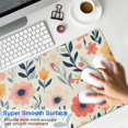 thumbnail image 4 of Long Mouse Pads for Desk,Pioneer Flower Floral Print Pattern Desk Mats on Top Of Desks, Desk Mouse Pad Extra Large with 3mm Non-Slip Base and Stitched Edge for Gaming,Office,Work,Home 31.5"x15.7", 4 of 6