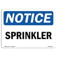 thumbnail image 1 of SignMission OS-NS-A-1218-L-18411 12 x 18 in. OSHA Notice Sign - Sprinkler, 1 of 1