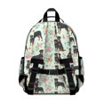 thumbnail image 3 of Rottweiler and Flowers Green Pattern Backpack for School, Cute School Bag with Adjustable Shoulder Straps and Padded Back, 15.25"x11.5"x5.25", 3 of 5