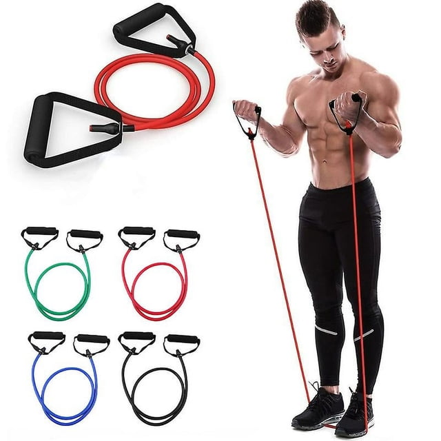ZHAOCHENG Bandas de ejercicio, equipo de Fitness, cuerda de tracción para Yoga, bandas elásticas de resistencia, tubo de ejercicio expansor (amarillo)