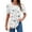 Multicolor BF112, variant on Zeagoo Tunic Tops for Women Business Casual Puff Short Sleeve Summer Outfit Loose Fit Shirt Crewneck Flowy Blouses