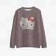 thumbnail image 3 of Sudadera con capucha de Hello Kitty Harajuku de Anime japonés para mujer, sudadera Ullzang de los años 90 con dibujos animados divertidos de Eleven, sudadera con capucha de Hello Kitty para mujer, 3 of 5