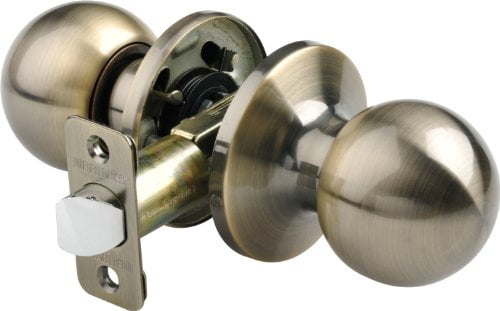 Brinks 2715-109 Ball Style Door Knob for Hall and Closet Antique Brass