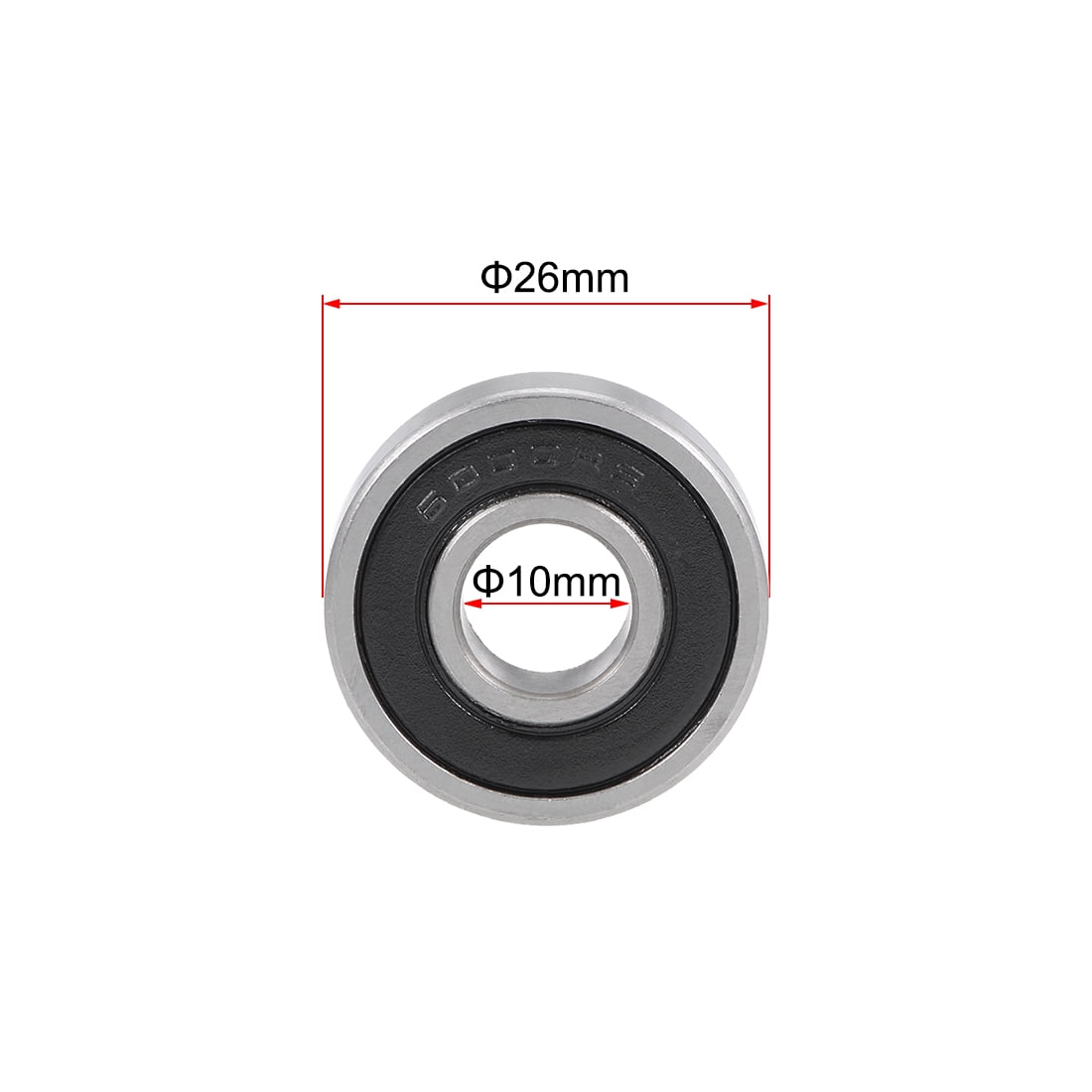 Unique Bargains10pcs 6000-2RS Deep Groove Double Sealed Ball Bearings Z2 0.39"x1.02"x0.31"