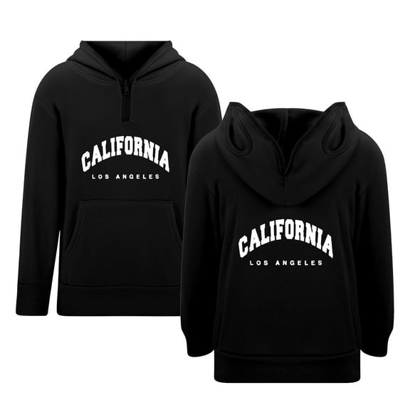 WOYY Toddler Girls Hoodie California Printed Hooded Sweatshirt for Kids, Sizes 3-4T