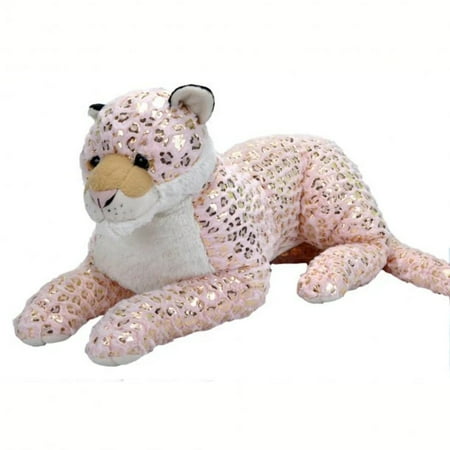 Cuddlekins Jumbo Foil Pink Snow Leopard 30"