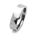 thumbnail image 2 of Women's 6MM Comfort Fit Tungsten Carbide Wedding Band Faceted Shiny Ring (7 to 13), 2 of 3