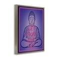 thumbnail image 4 of Stupell Industries Let That Sh*t Go Meditation Novelty & Humor Painting Brown Floater Framed Canvas Art Print Wall Art, 25 x 31, 4 of 10