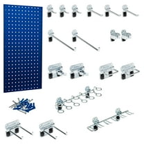 Triton Products® LocBoard (1) 18"W x 36"H 18 Gauge Steel Pegboards with 18-Piece LocHook Assortment
