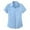 A-Light Blue105, variant on Yuanlong Womens Blouse Solid Color Short Sleeve Lapel Collar Button-Down Shirts Summer Slim Sleek Formal Work Daily Tops