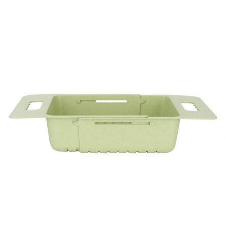 

Draining Rack Stretchable Design Durable Premium Wheat Straw Materials Hollow Out Bottom For Cooking