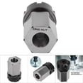 thumbnail image 3 of CNC Lathe Tool Holder, Collet Block, Silver Carbon Steel Hex Collet Block Chuck Holder for CNC Lathe Engraving Machine, Router Collets, 3 of 7