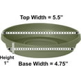 thumbnail image 2 of Fiskars Terratray Liv Green Terracotta Plate - Traditional Style - 6 Inch, 2 of 3