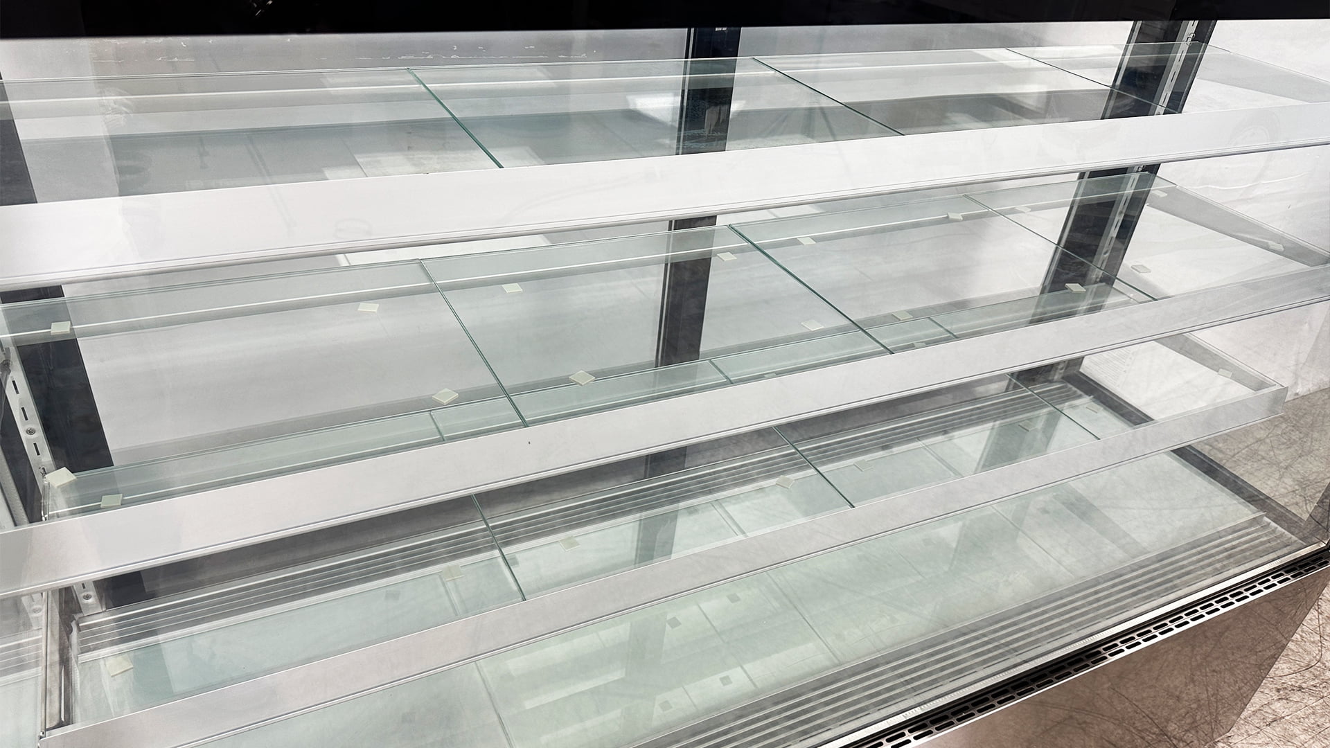 72 in. Commercial Bakery Display Case Sliding 2-Door Glass Front Refrigerator in Stainless Steel 29 Cu.Ft. NSF