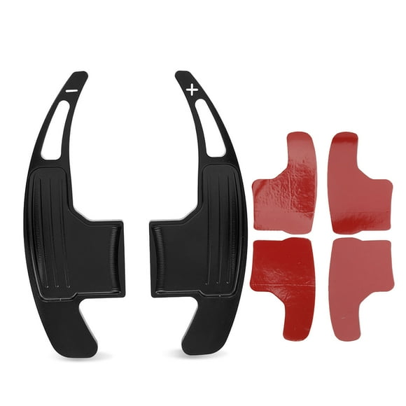 FYBTO 1 Pair Aluminum Alloy Paddle Shifter Extension Replacement For Ford Mustang V6 EcoBoost GT Shelby 2015‑2022 Black-090703