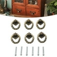 thumbnail image 3 of 6X Retro Vintage Cabinet Knob Drawer Dresser Door Cupboard Drop Ring Pull Handle, 3 of 10