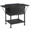 thumbnail image 2 of Patiojoy Outdoor Patio Rattan Wicker Cooler Cart Trolley Ice Drink Galvanize Steel, 2 of 7