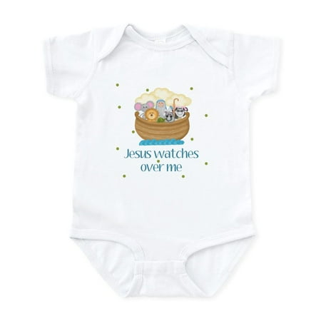 

CafePress - Jesus Watches Over Me Baby Infant Bodysuit - Baby Light Bodysuit Size Newborn - 24 Months