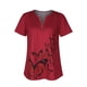 thumbnail image 4 of Blusa Casual Elegante Con Cuello en V de Moda Para Mujer Estampado de Manga Corta de Ocio Odeerbi  ODB163887, 4 of 5
