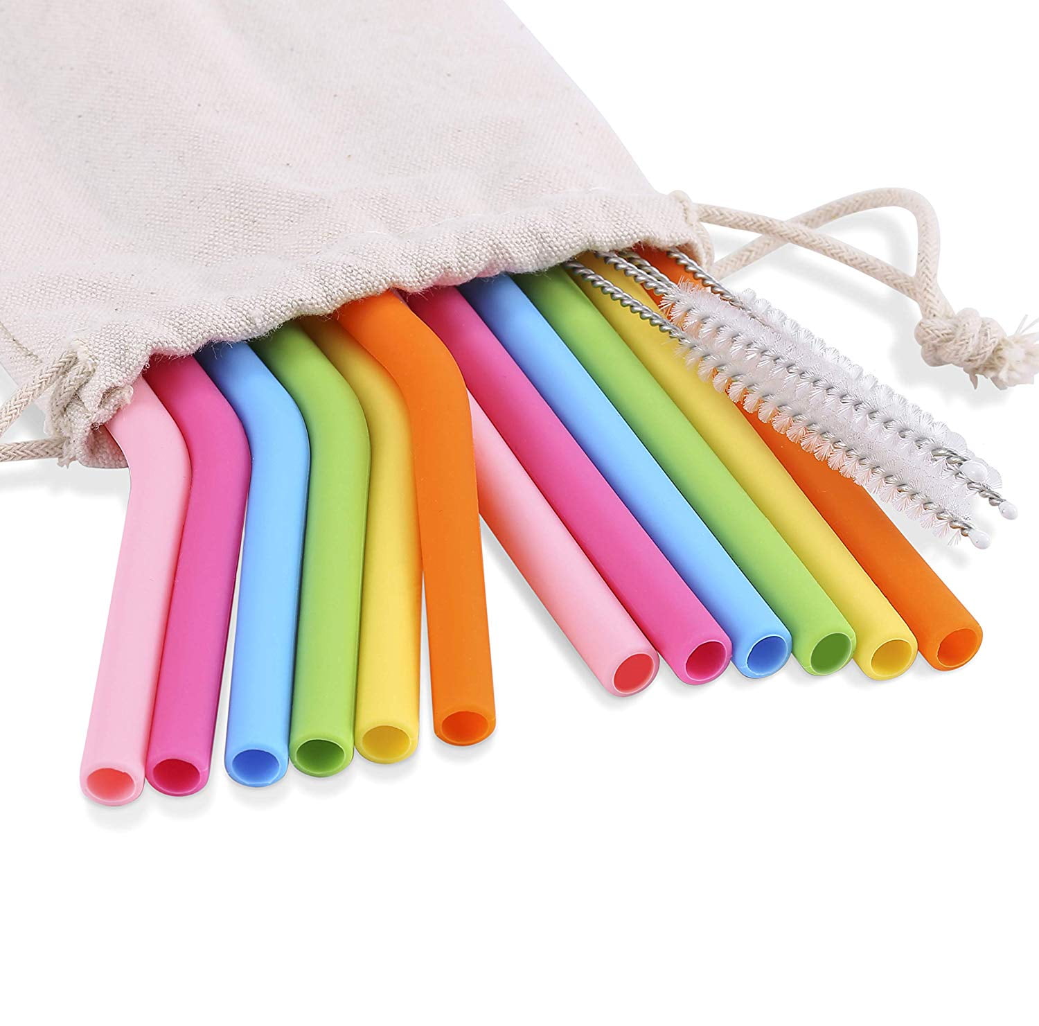 Reusable Silicone Straws - Pack of 6 (Rose Mix) - albie – albie co.