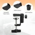thumbnail image 3 of Uxcell 1Pcs C-Shape Desk Table Clamps Universal Mount Stand Adjustable Adapter C-Clamp for Microphone Lamps Stand Accessories, Negro, 3 of 6