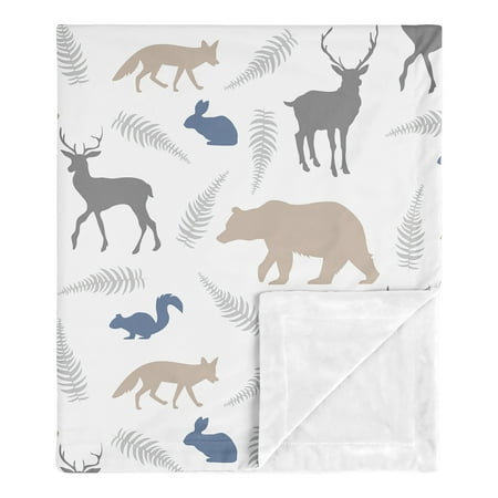 UPC: 0846480069676 | Woodland Animals Collection Baby Blanket