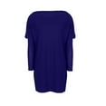 thumbnail image 3 of Lindreshi Long Sleeve Shirts for Women Women Fashion Solid Basic Casual Loose Pullover Long Sleeve T-Shirt Tops, 3 of 5