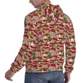 thumbnail image 3 of KLL Red Houses Print Mens Hoodie Long Sleeve Casual Pullover Hooded Sweatshirt Fashion Drawstring Hoodies with Pocket-X-Large, 3 of 6