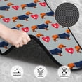 thumbnail image 3 of Fotbe Dachshund Dog Heart Juego de 4 Tapetes para Auto con Estampado – Alfombrillas de Goma Reforzada, Diseño Antideslizante, Protección para Todo el Año – Vehículos, Autos, Camionetas y SUVs, 3 of 7