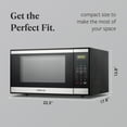 thumbnail image 3 of Farberware 1.3 cu ft Microwave Oven, 1000W Countertop Microwave Oven with 6 Auto Cook Settings, Stainless Steel, 3 of 5