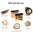 thumbnail image 3 of SharkTRUE Large Wave Foundation Brush - Soft & Durable for Even, Natural Makeup, 3 of 8