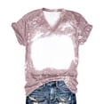 thumbnail image 5 of hoksml Women's Tie Dye V-Neck Short Sleeve Tee Casual Loose Fit Soft Breathable Everyday Summer Top, 5 of 5