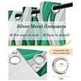 thumbnail image 5 of Green White Moire Black Out Curtains 72 Inch Long, Light Blocking Drapes with Black Liner, Modern Abstract Art Thermal Insulated Blackout Curtains for Bedroom Living Room 52"x72" 2 Panels, 5 of 8